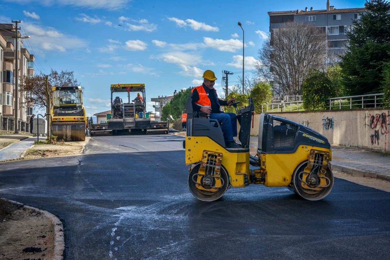 Dev projede asfalt  çalışmaları hız kazandı