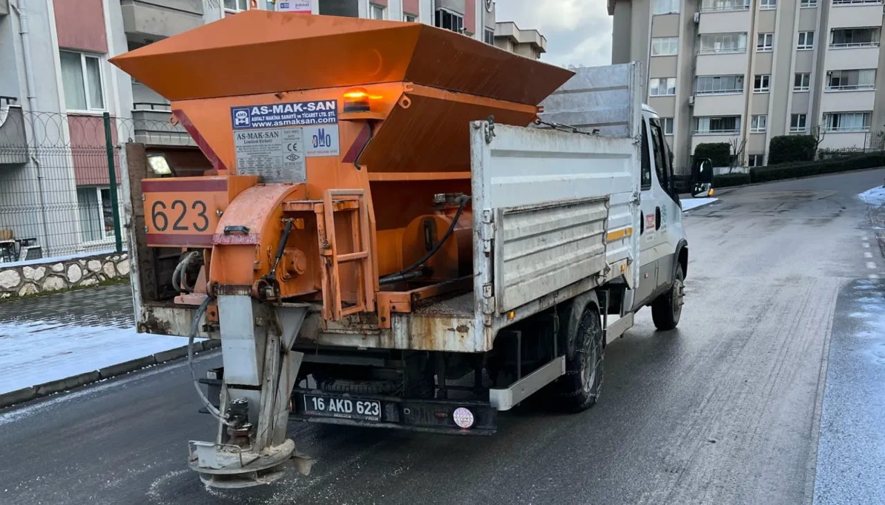 Beşevler bölgesinde yoğun tuzlama çalışması