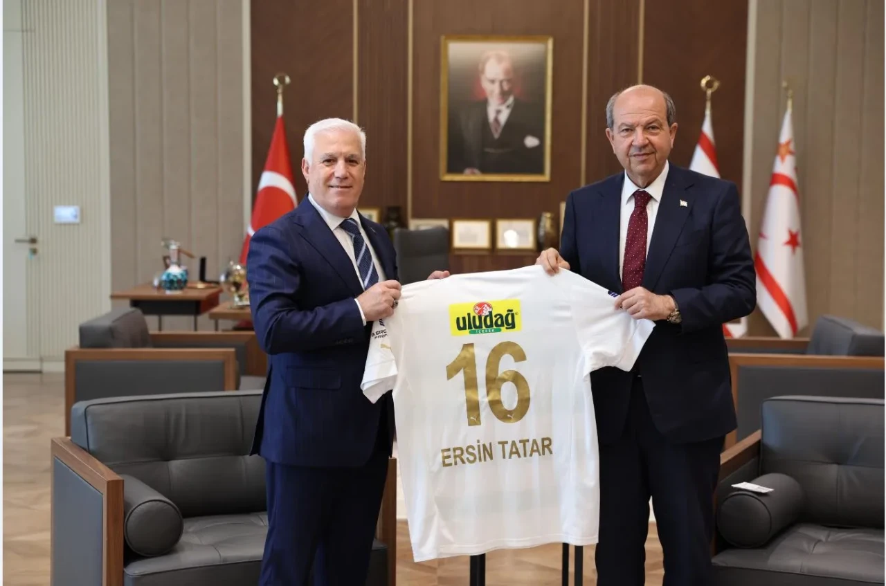 KKTC Cumhurbaşkanı Tatar’a Başkan Bozbey’den ziyaret