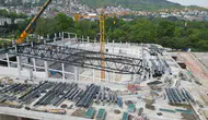 Bursa Atatürk Spor Salonu hızla yükseliyor