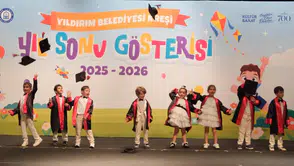 Yıldırımlı miniklerin mezuniyet heyecanı