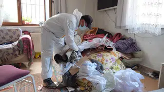 Yıldırım'da çöp ev temizliği