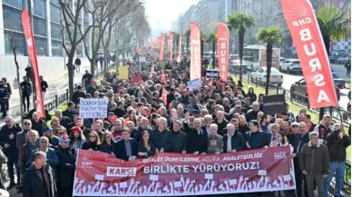 Bursa'da adaletsizlik ve yoksulluğa karşı yürüdüler