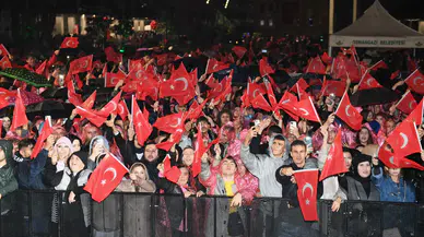 Osmangazi'deki konseri yağmur olumsuz etkiledi