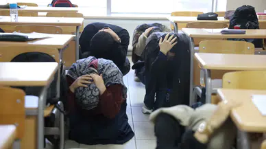 Bursa'da deprem tatbikatları sürüyor
