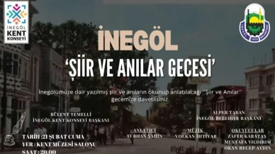 İnegöl'e yazılan şiirler vatandaşlarla buluşacak