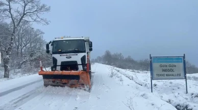 İnegöl'de kapalı köy yolu yok
