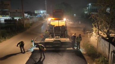 Çalı-Kayapa yolu için gece mesaisi