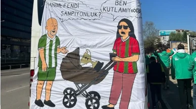 Bursaspor taraftarından Karşıyaka'ya mesaj