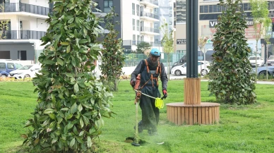 Nilüfer’deki parklarda temizlik çalışması