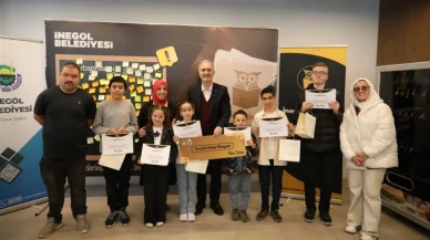 İnegöl'de kütüphane müdavimlerine ödül