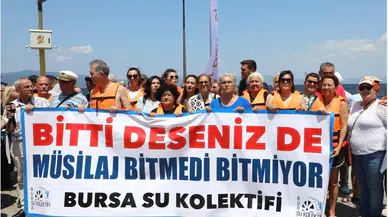 Mudanya'da deniz kirliliğine dikkat çekildi