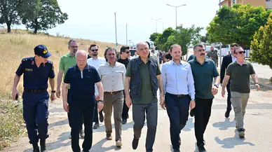 Bursa'daki yangınlara Yıldırım müdahale