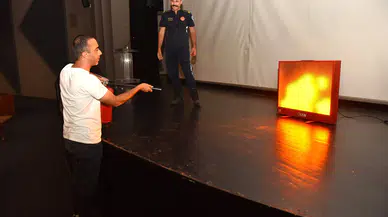 Yıldırım personeline yangınla mücadele eğitimi