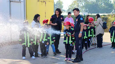 Bursa'da öğrencilere yangın güvenliği eğitimi