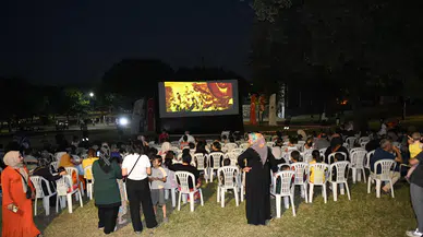 Osmangazi’de açık havada sinema keyfi