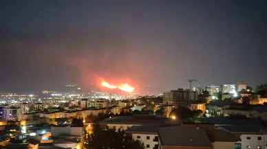 Gürsu TOKİ Konutları yakınında büyük yangın!