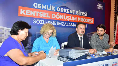 Gemlik'te dönüşüm  için önemli imza