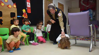 Yıldırım'ın minik itfaiyecileri