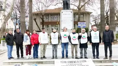 Emekliler eylemde!