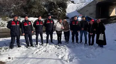 Kestel'de 2 aile donmaktan kurtarıldı