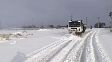 Osmangazi’nin yüksek kesimlerinde karla mücadele
