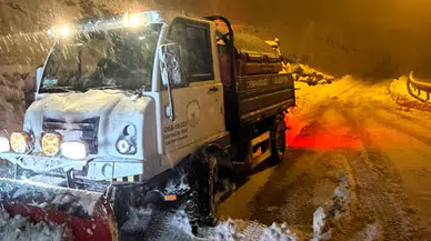 Osmangazi'de yollarda 'kar' mesaisi