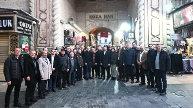 BTSO Başkanı Burkay'dan Tarihi Çarşı’ya ziyaret