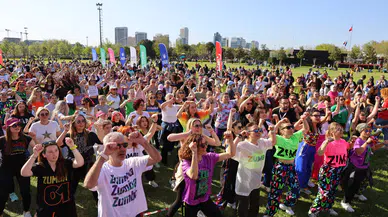 Bursa'da zumba coşkusu