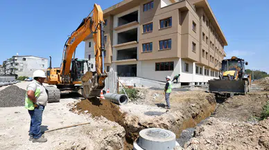 Küçükbalıklı'da altyapı çalışması