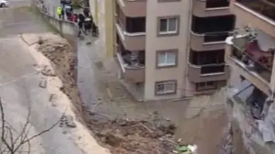 Mudanya'da istinat duvarı çöktü!