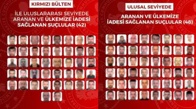 90 suçlu Türkiye'ye iade edildi
