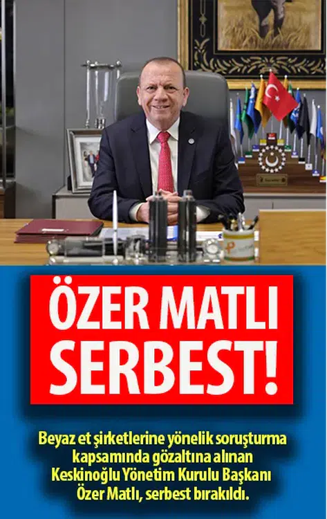 Özer Matlı serbest bırakıldı
