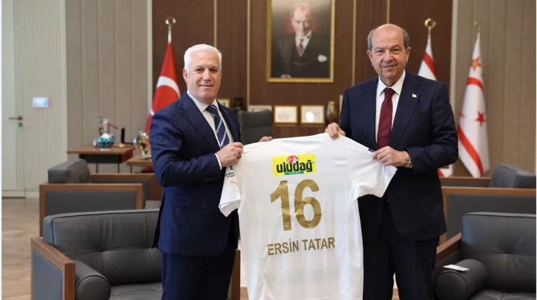 KKTC Cumhurbaşkanı Tatar’a Başkan Bozbey’den ziyaret