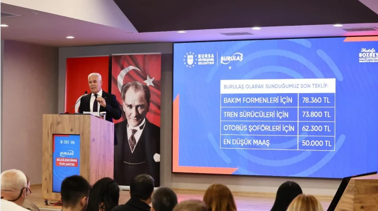 Bozbey teklifleri açıkladı! İşte BURULAŞ'ta zam gerçeği