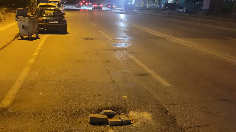 Osmangazi'de kazaya davetiye çıkaran çukurlar!
