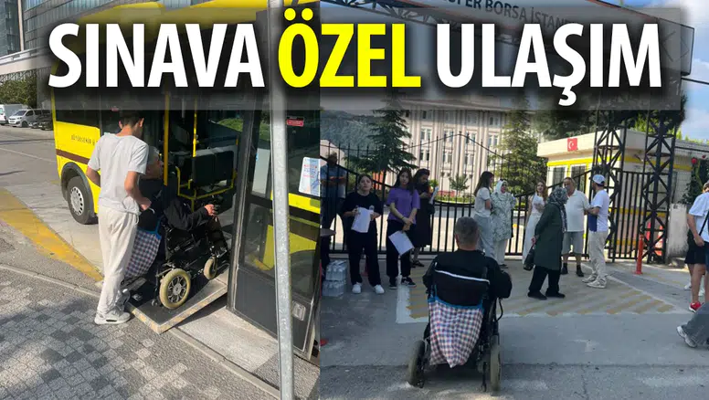 Bursa'da sınava özel ulaşım